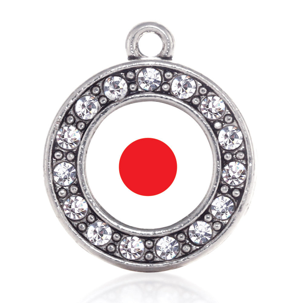 Japan Flag  Circle Charm