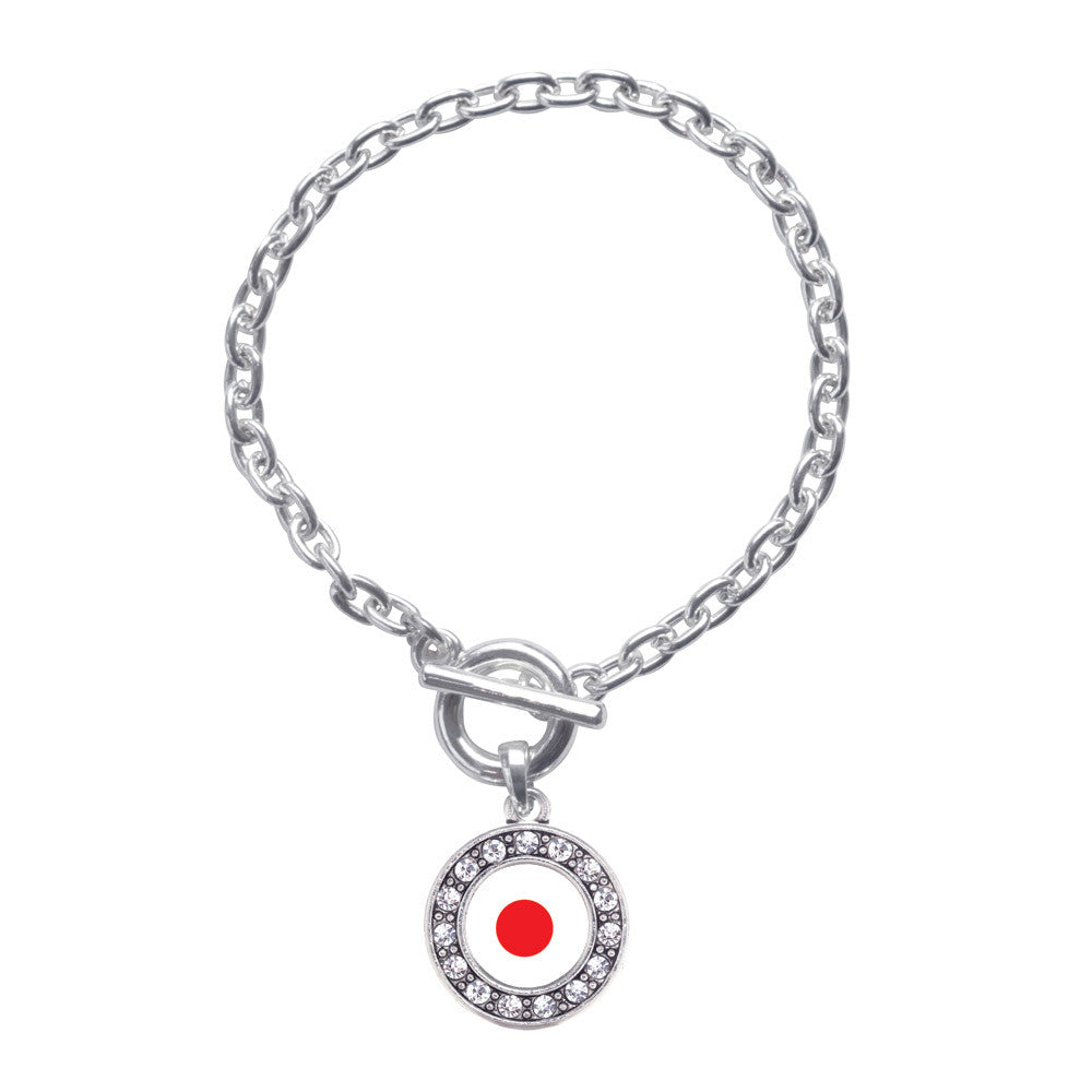 Japan Flag  Circle Charm