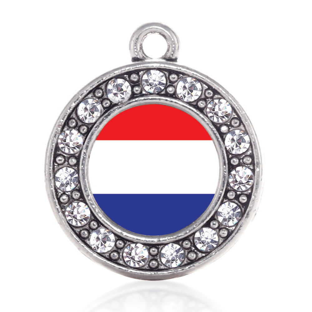 Netherlands Flag Circle Charm