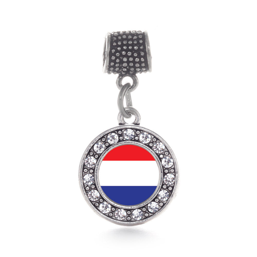 Netherlands Flag Circle Charm