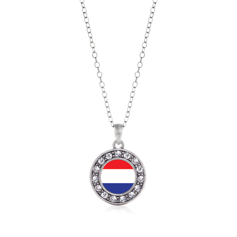 Netherlands Flag Circle Charm