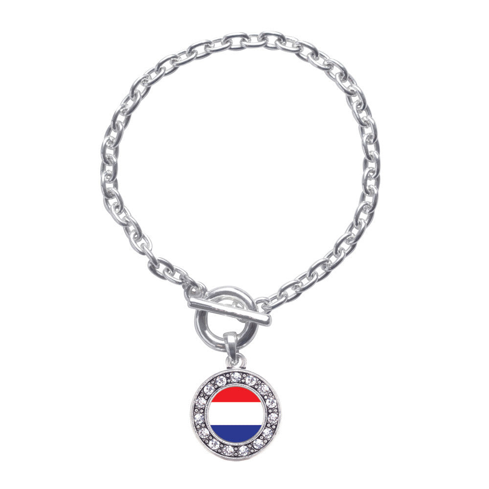 Netherlands Flag Circle Charm