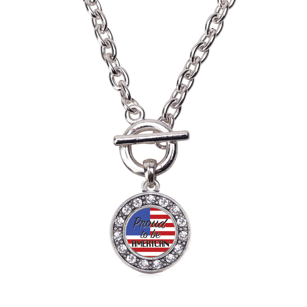 Proud to be American Circle Charm