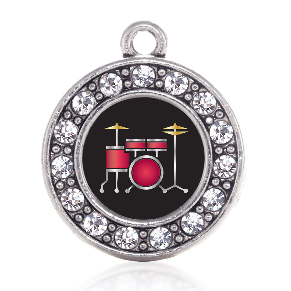 Drumset Circle Charm