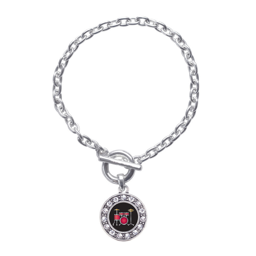 Drumset Circle Charm
