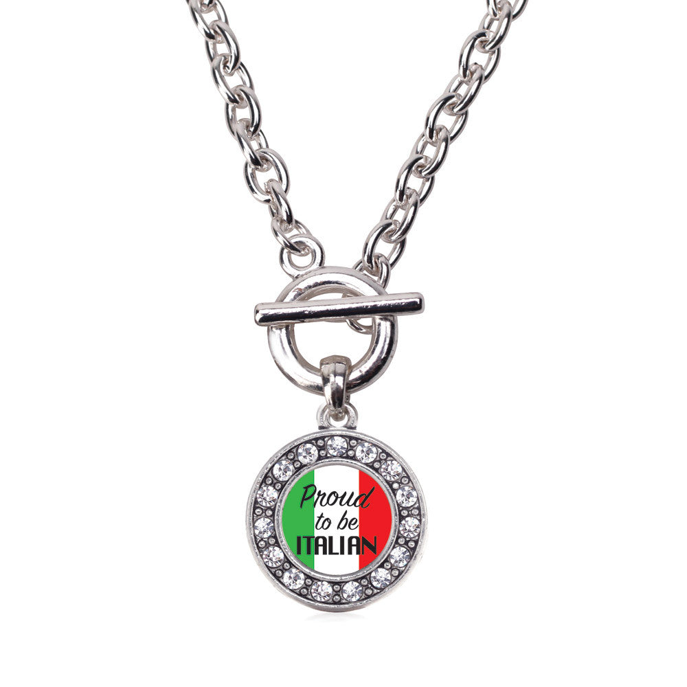 Proud to be Italian Circle Charm