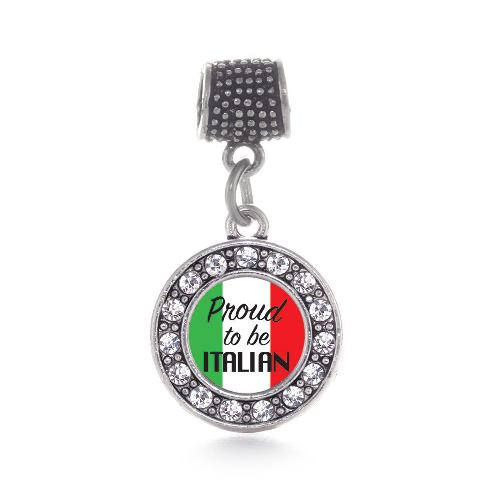 Proud to be Italian Circle Charm