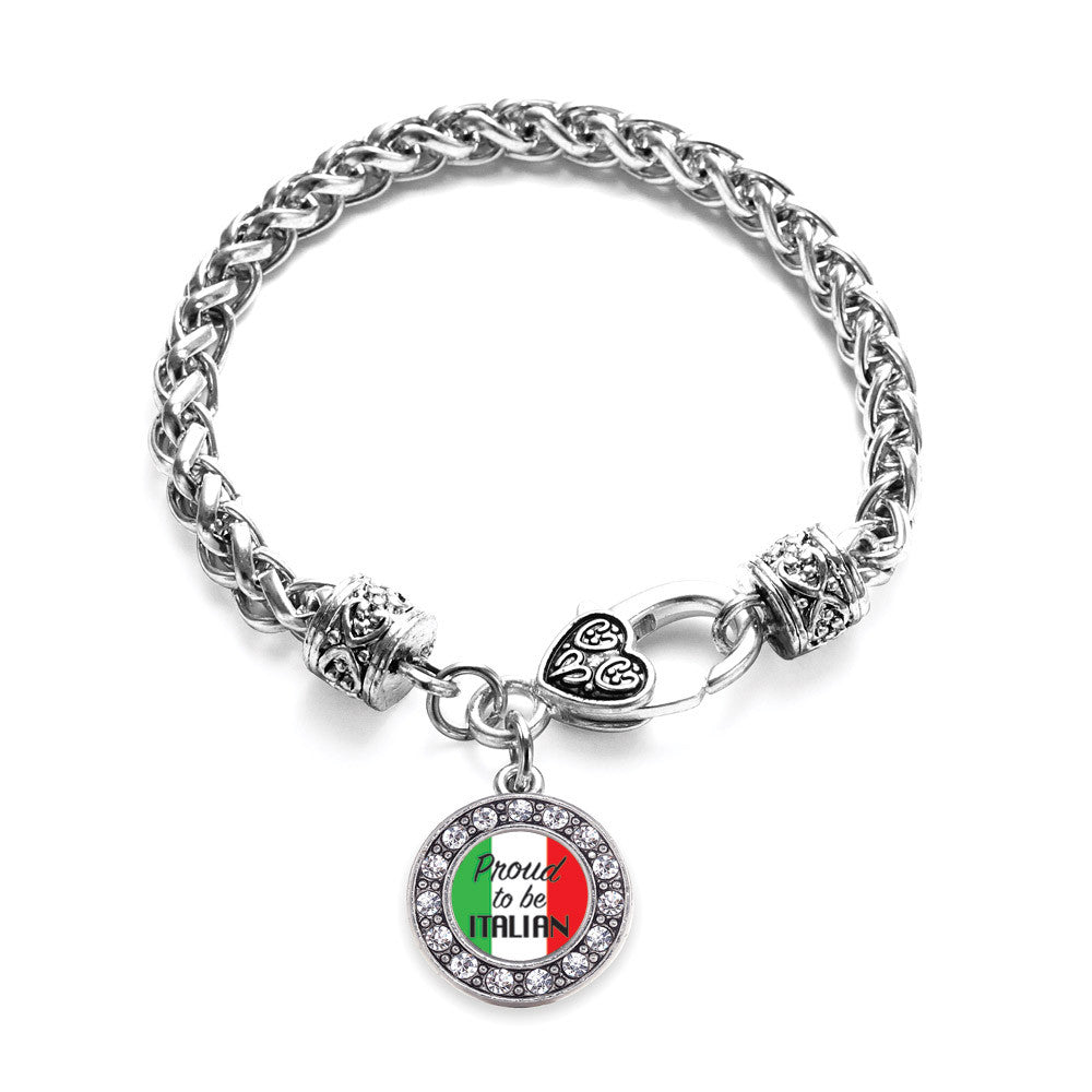 Proud to be Italian Circle Charm