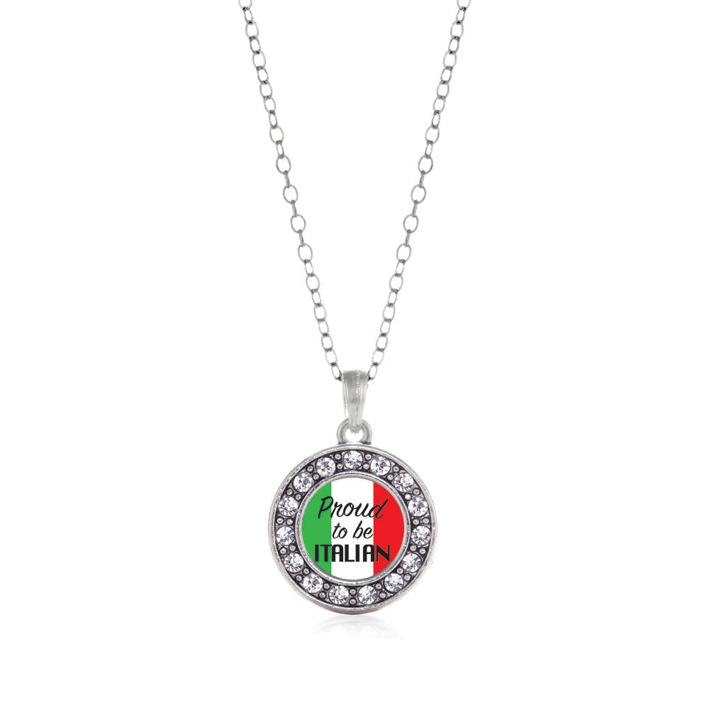 Proud to be Italian Circle Charm