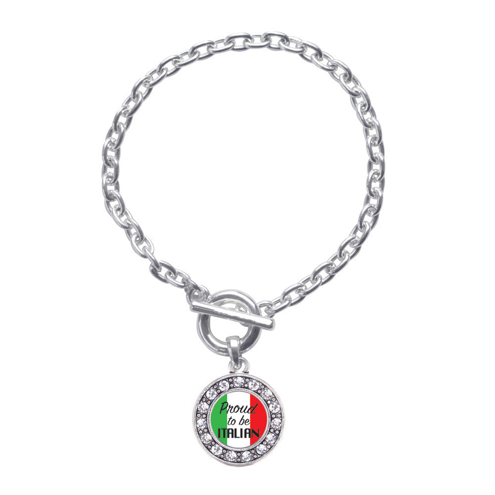 Proud to be Italian Circle Charm