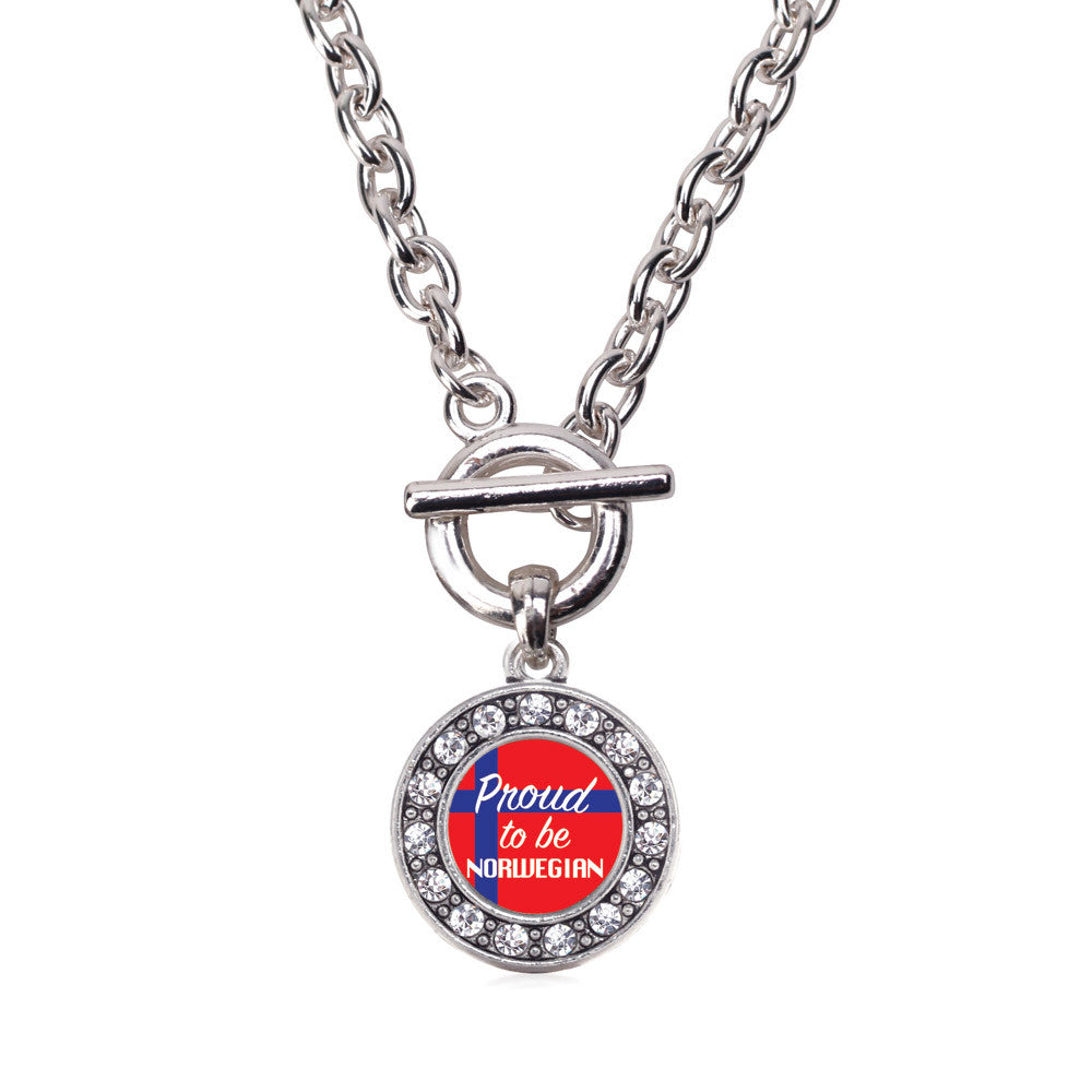 Proud to be Norwegian Circle Charm