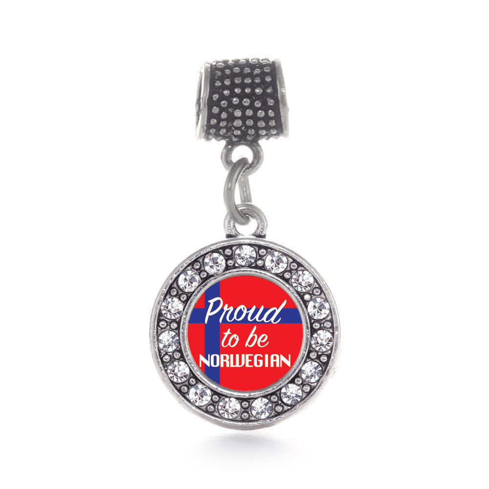Proud to be Norwegian Circle Charm