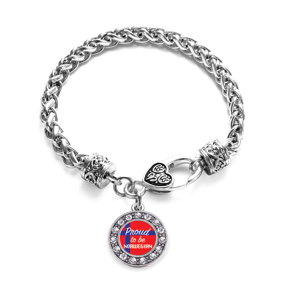 Proud to be Norwegian Circle Charm