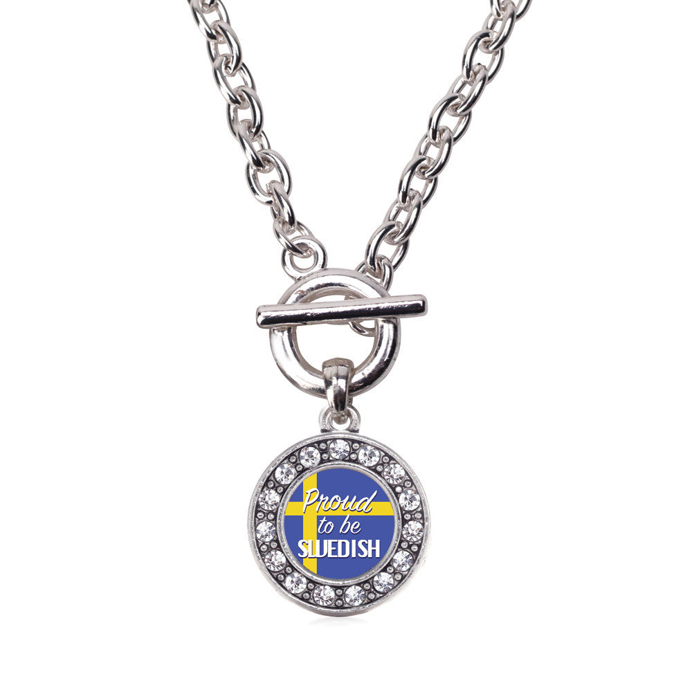 Proud to be Swedish Circle Charm