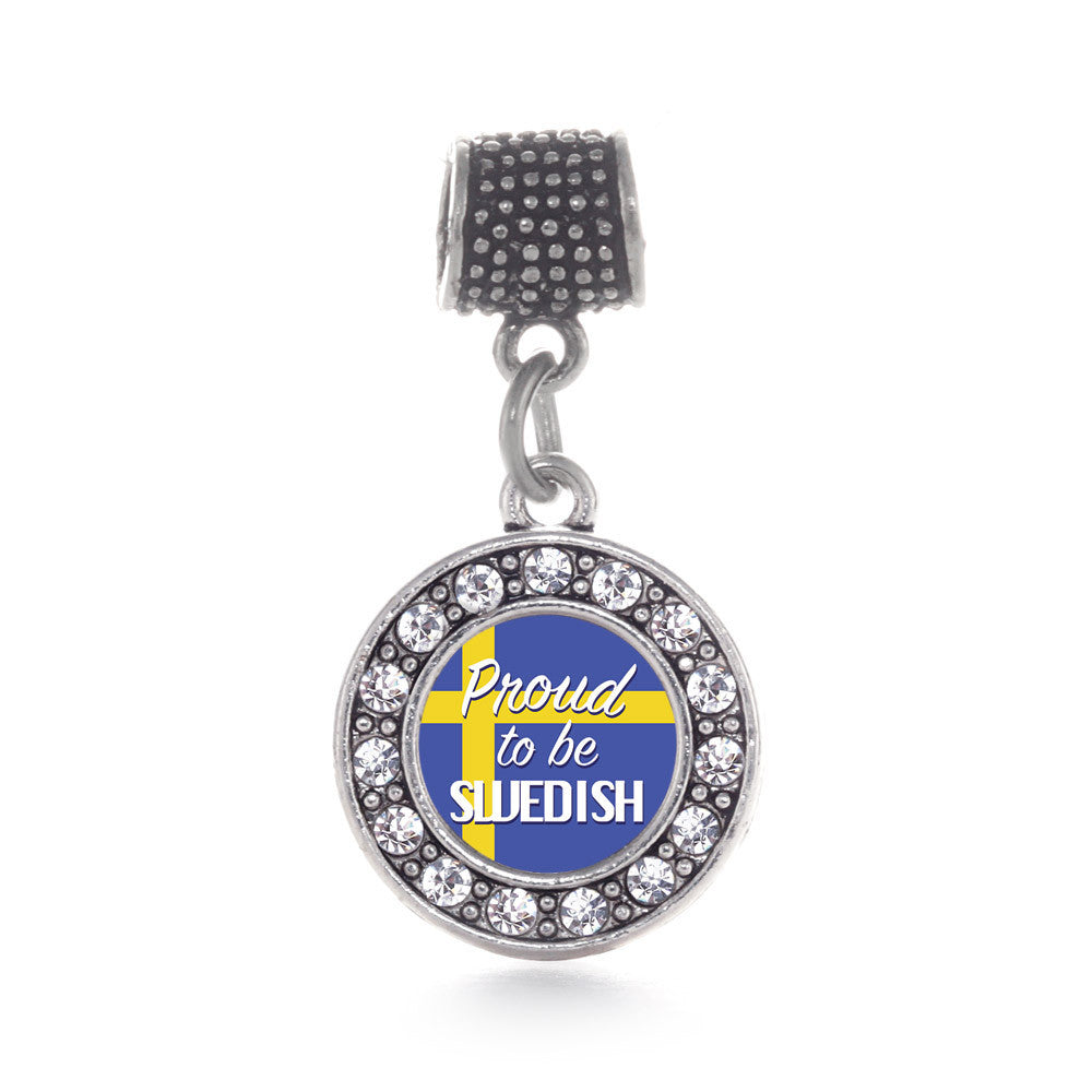 Proud to be Swedish Circle Charm