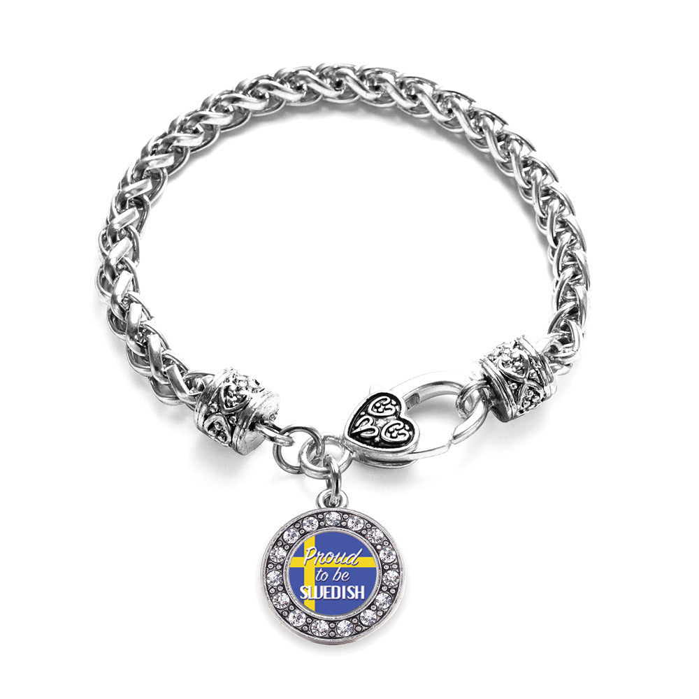 Proud to be Swedish Circle Charm