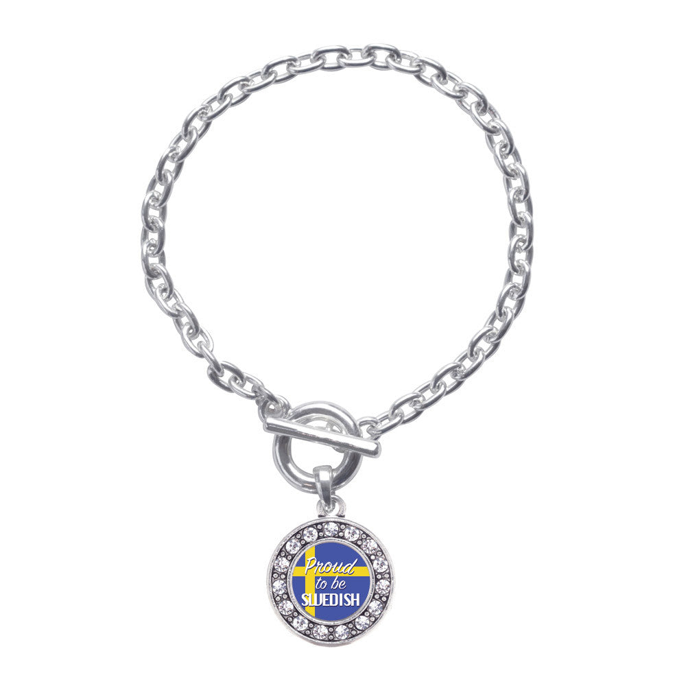 Proud to be Swedish Circle Charm