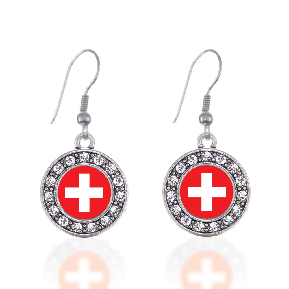 Switzerland Flag Circle Charm