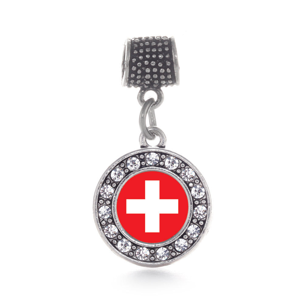 Switzerland Flag Circle Charm