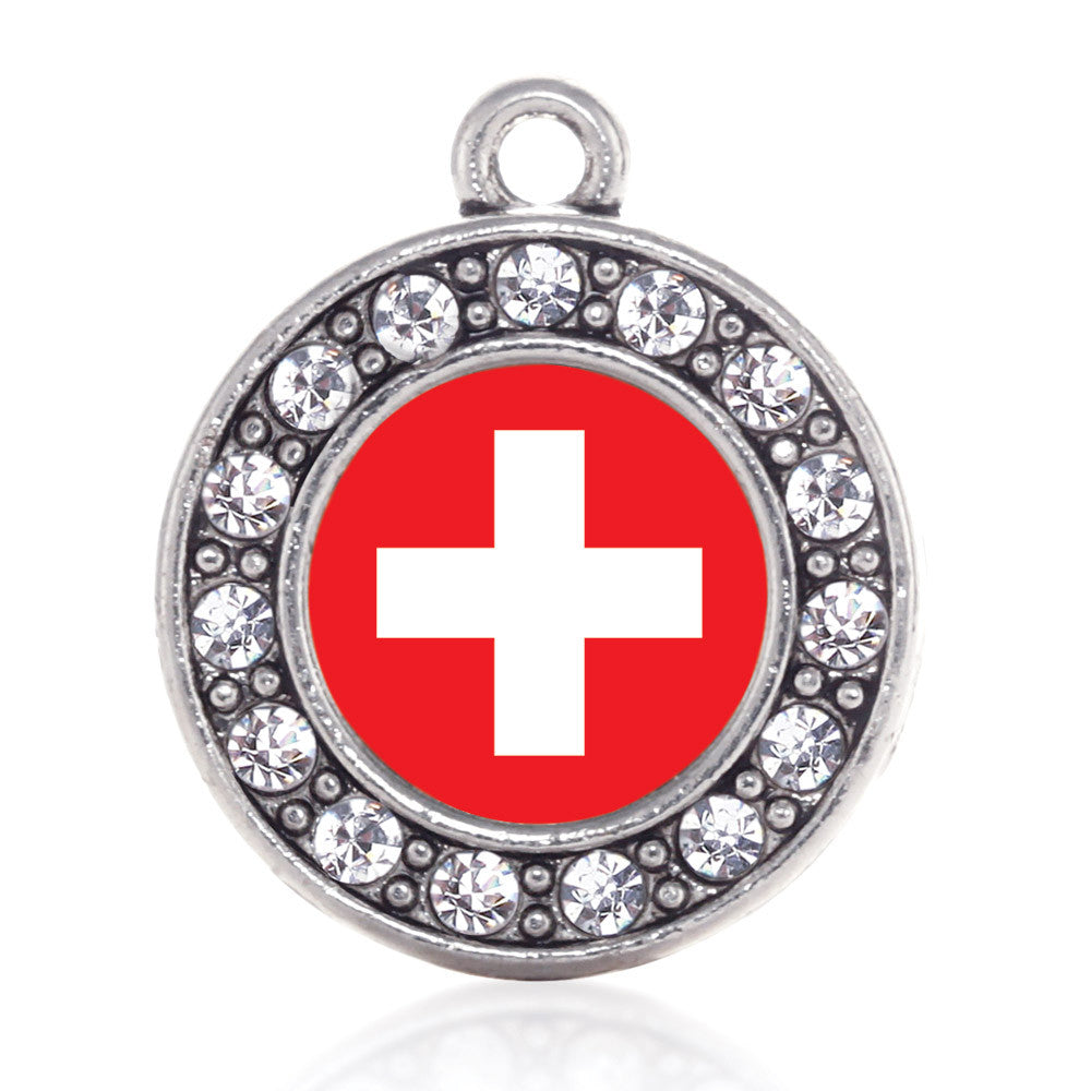Switzerland Flag Circle Charm