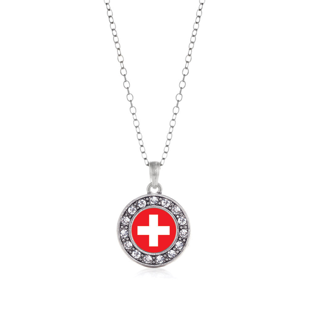 Switzerland Flag Circle Charm