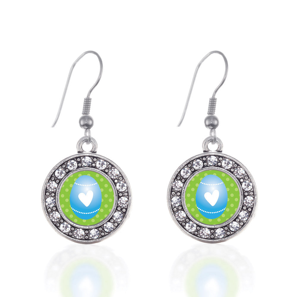 Blue Easter Egg Circle Charm