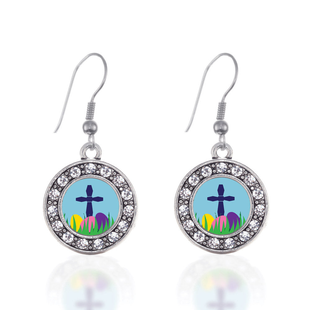 Easter Cross & Eggs Circle Charm