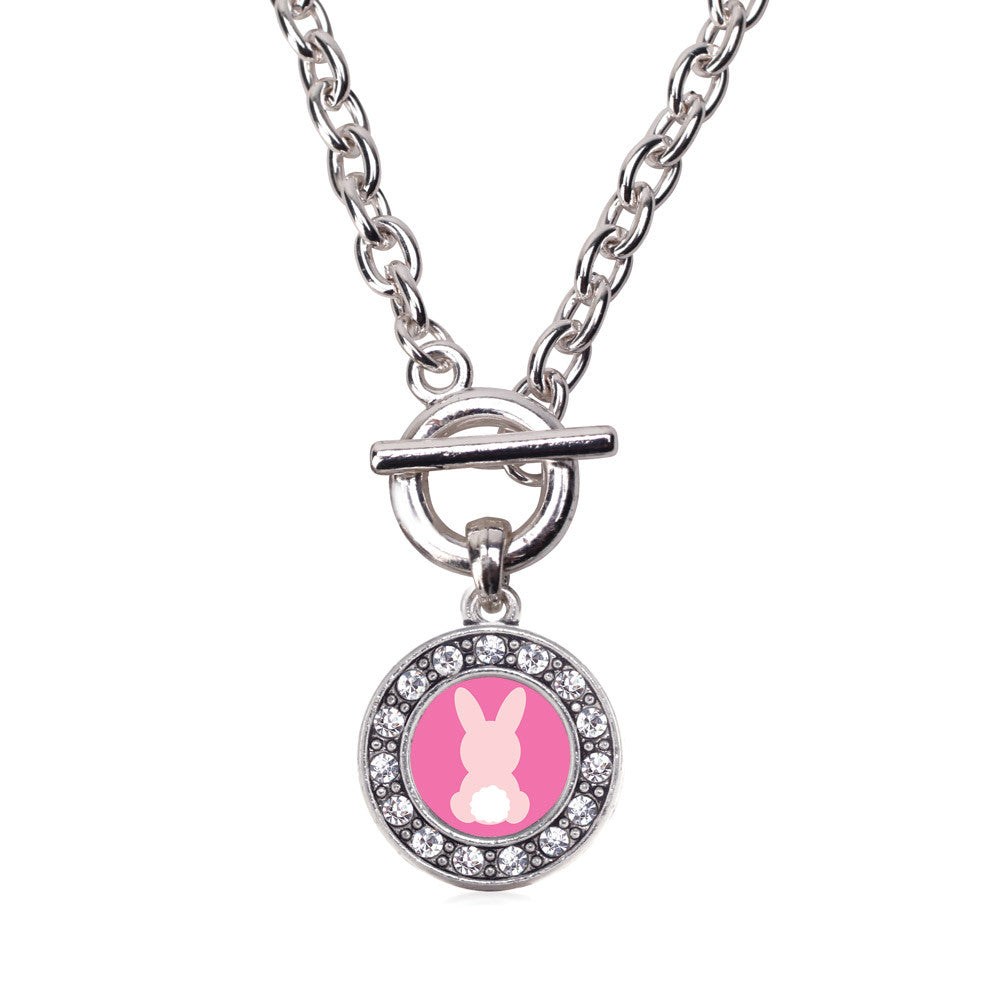 Bunny Tail  Circle Charm
