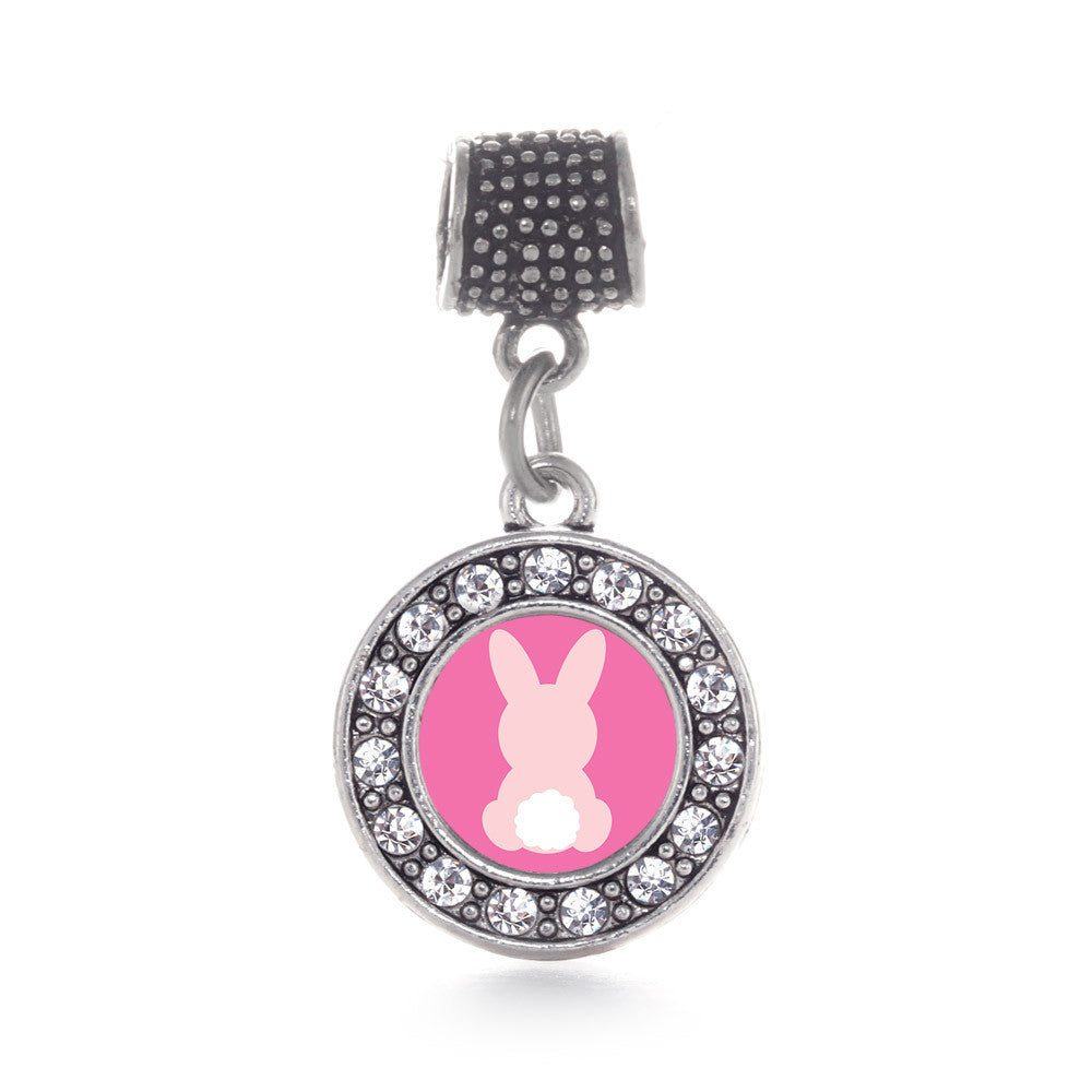 Bunny Tail  Circle Charm