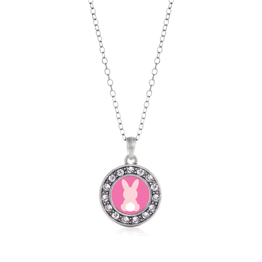 Bunny Tail  Circle Charm
