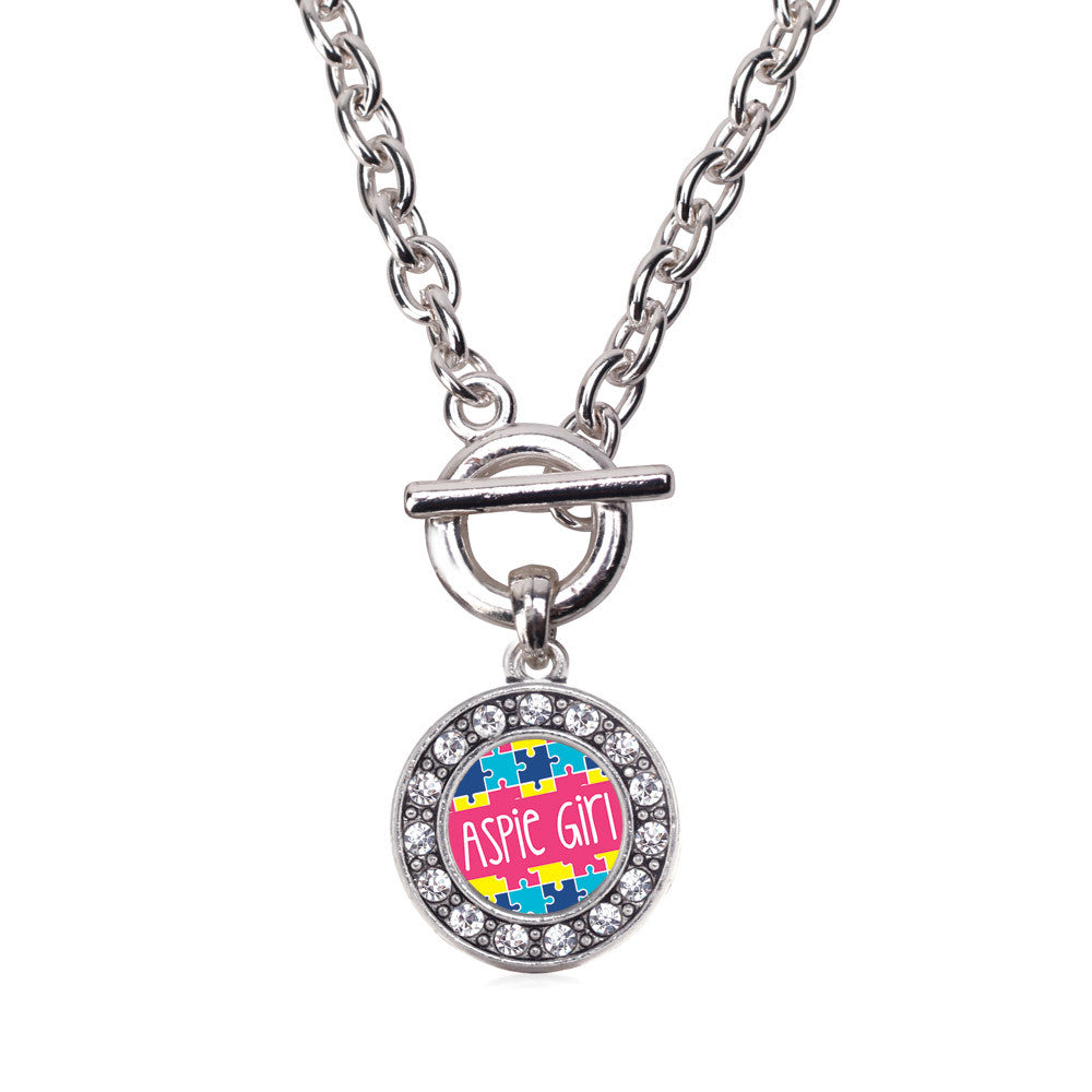 Aspie Girl Circle Charm