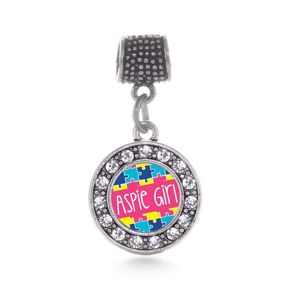 Aspie Girl Circle Charm