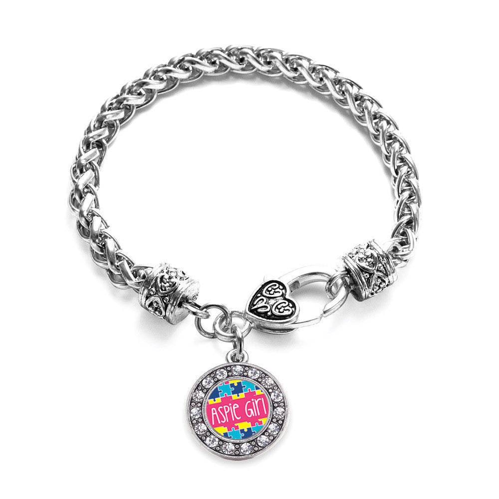Aspie Girl Circle Charm