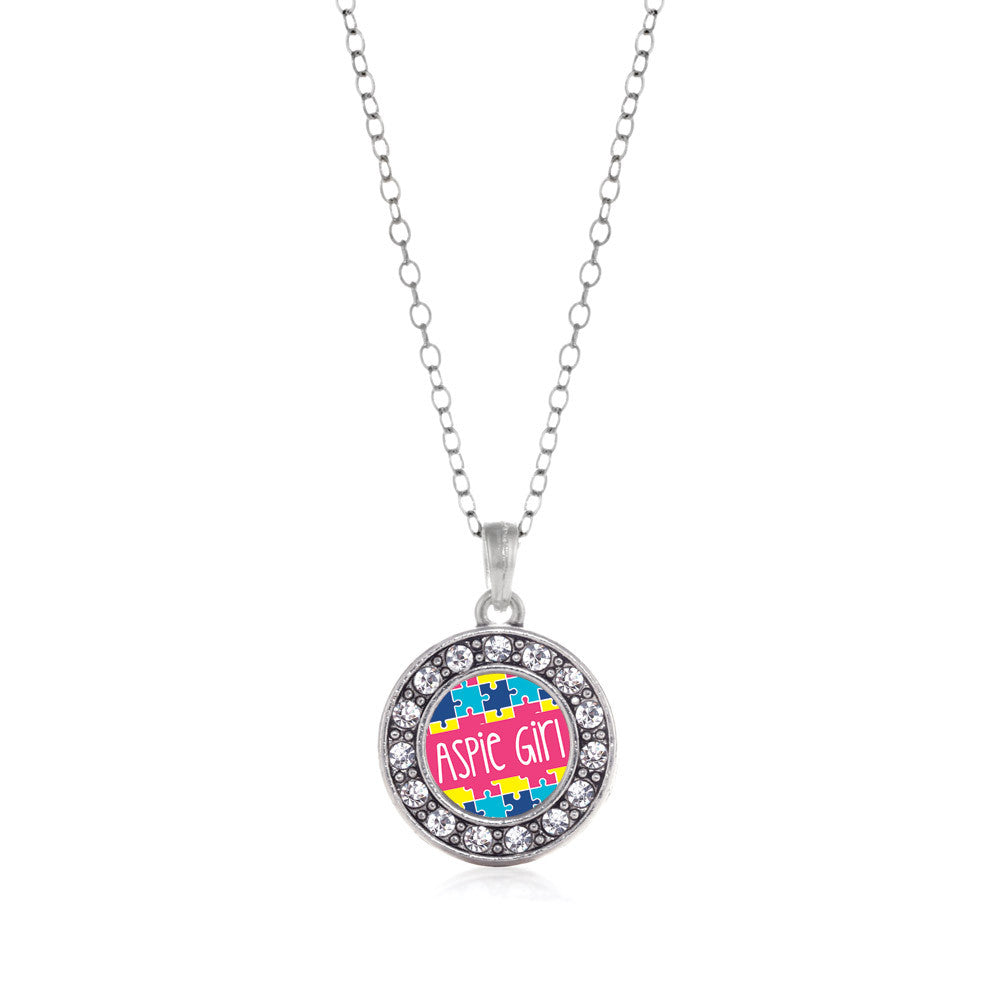 Aspie Girl Circle Charm