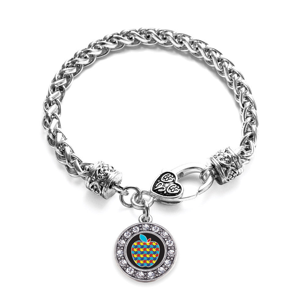 Autism Apple Circle Charm