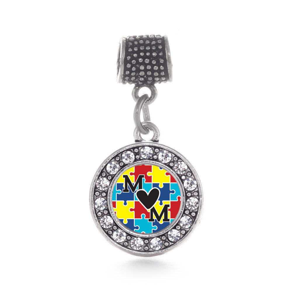 Autism Mom Circle Charm