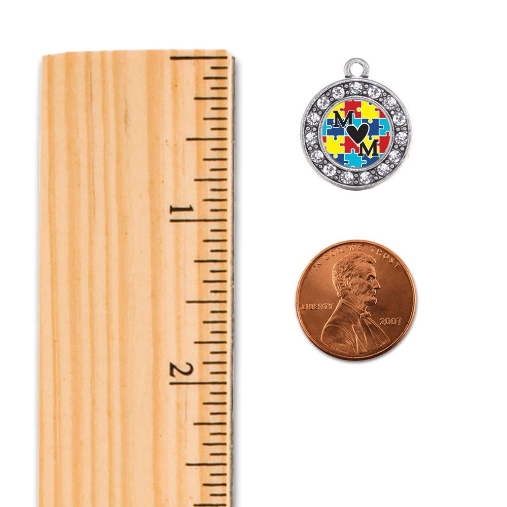 Autism Mom Circle Charm