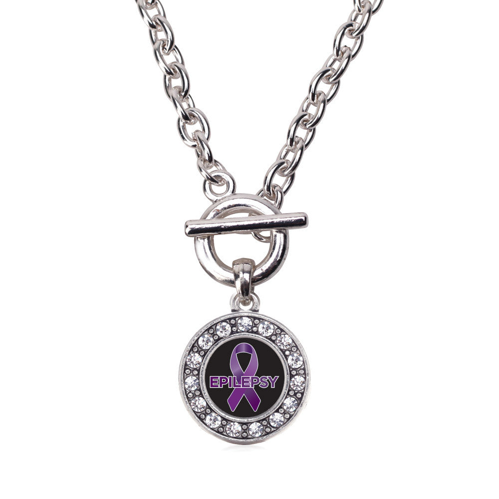 Epilepsy Awareness Circle Charm
