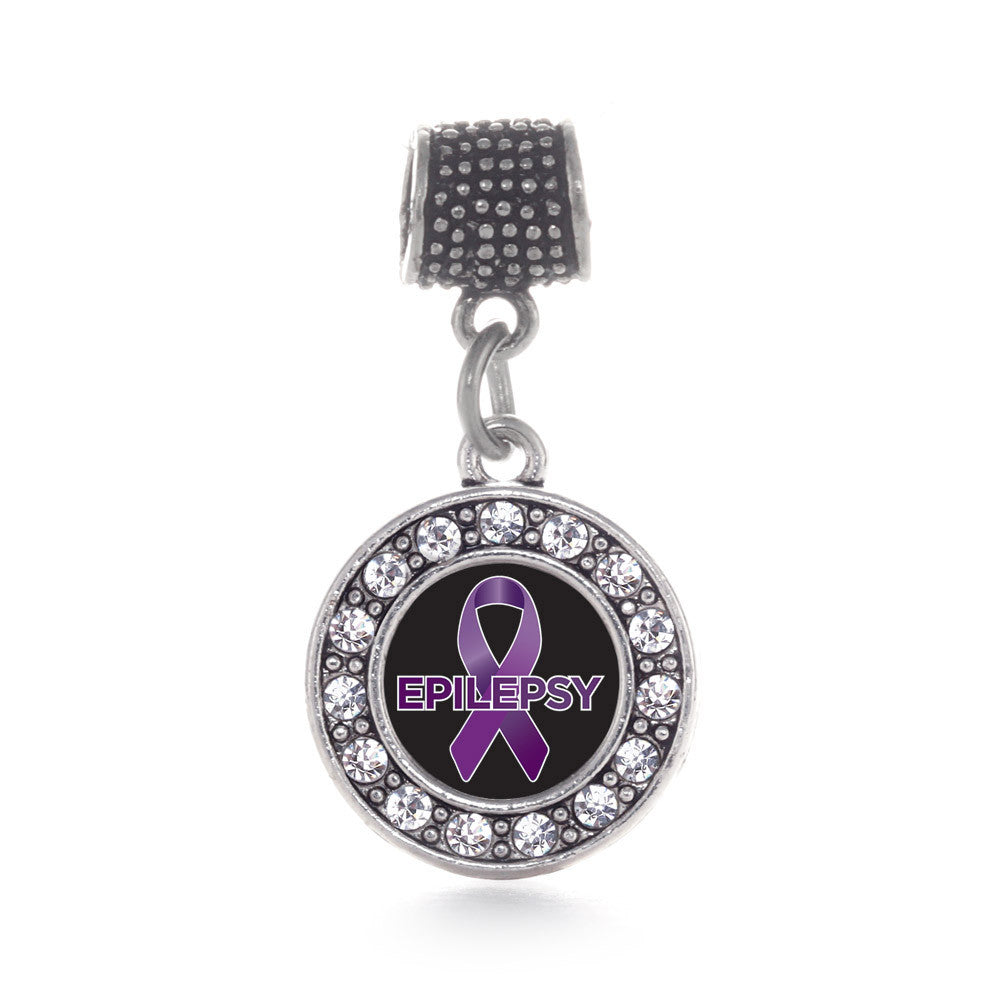 Epilepsy Awareness Circle Charm