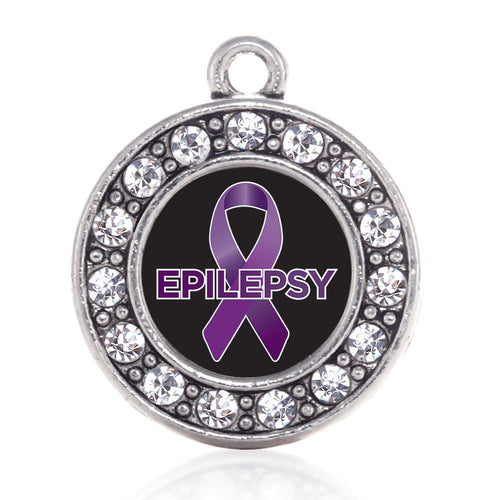 Epilepsy Awareness Circle Charm