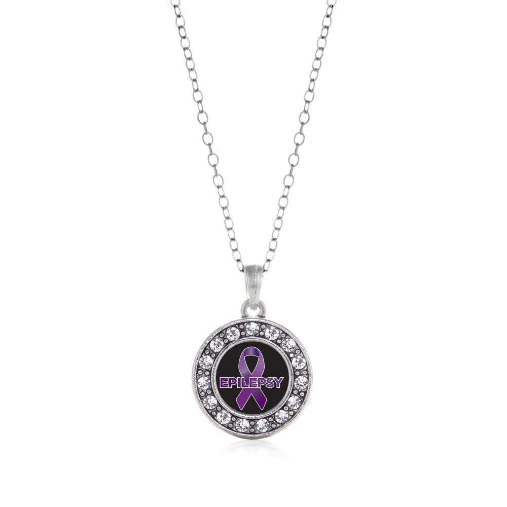 Epilepsy Awareness Circle Charm