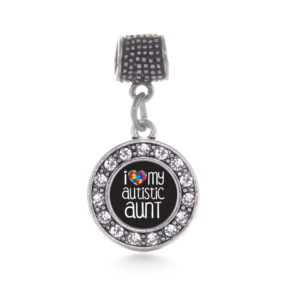 I Love My Autistic Aunt Circle Charm