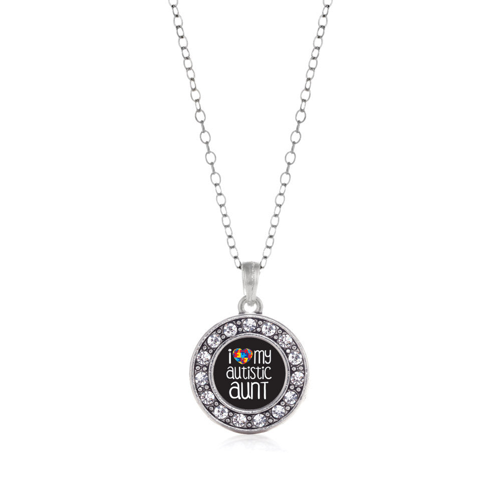 I Love My Autistic Aunt Circle Charm