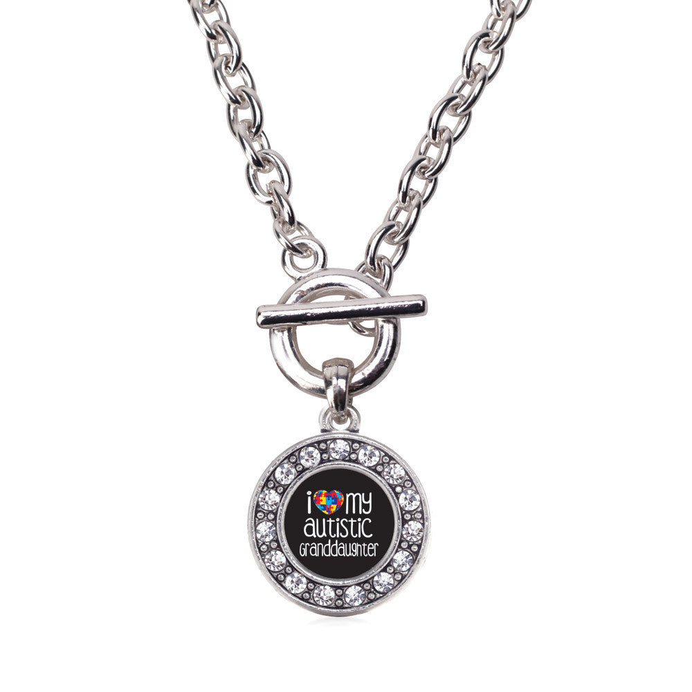 I Love My Autistic Granddaughter  Circle Charm