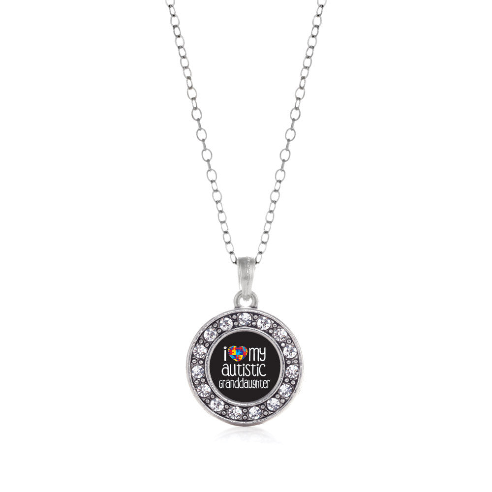 I Love My Autistic Granddaughter  Circle Charm