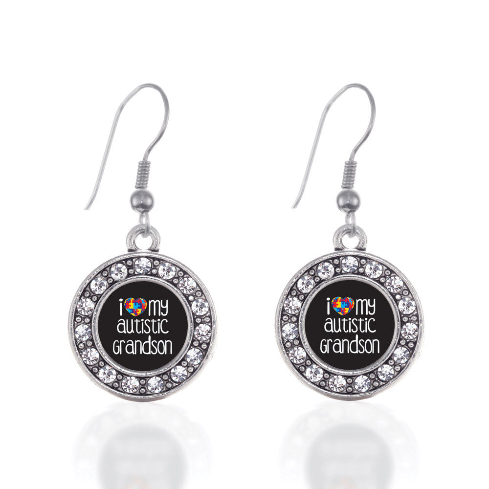 I Love My Autistic Grandson Circle Charm