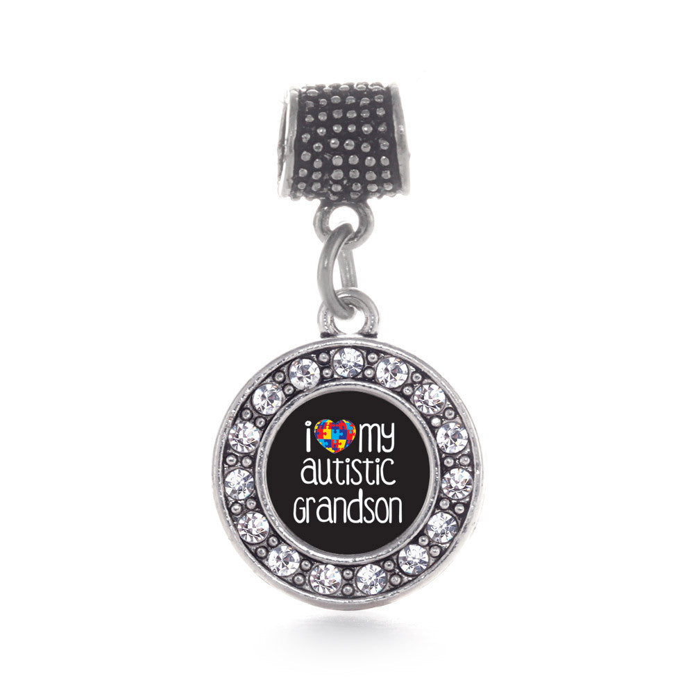 I Love My Autistic Grandson Circle Charm