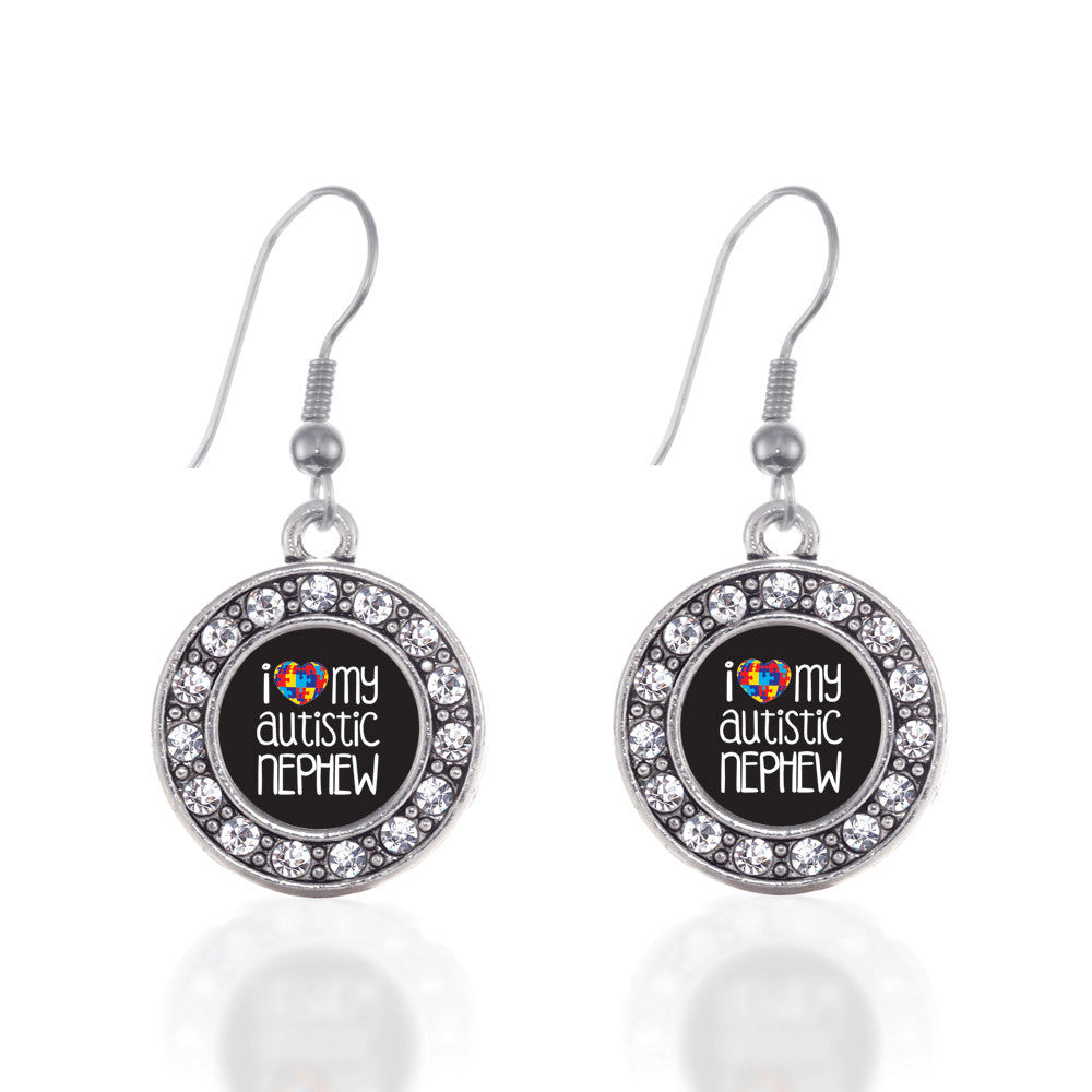 I Love My Autistic Nephew  Circle Charm