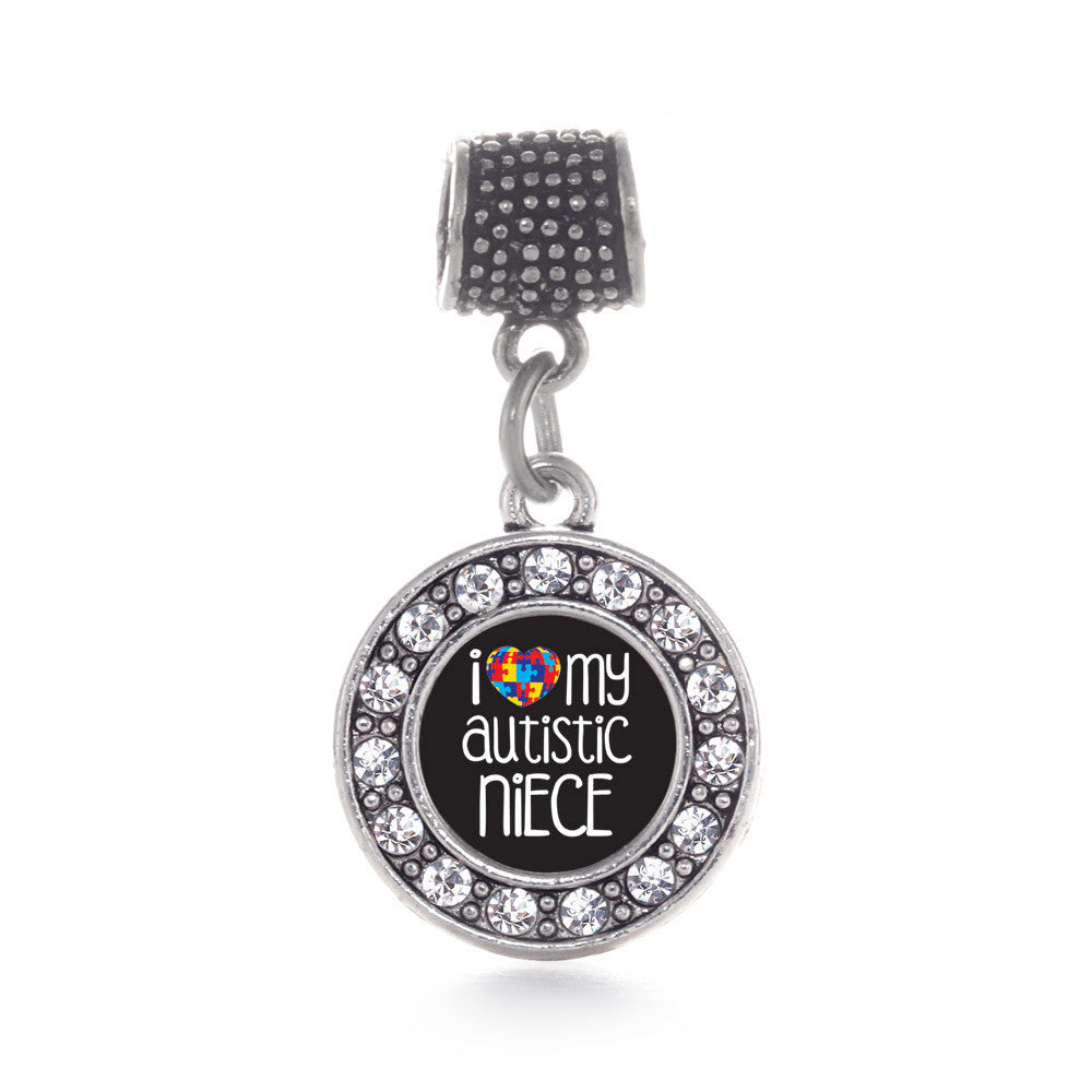 I Love My Autistic Niece  Circle Charm