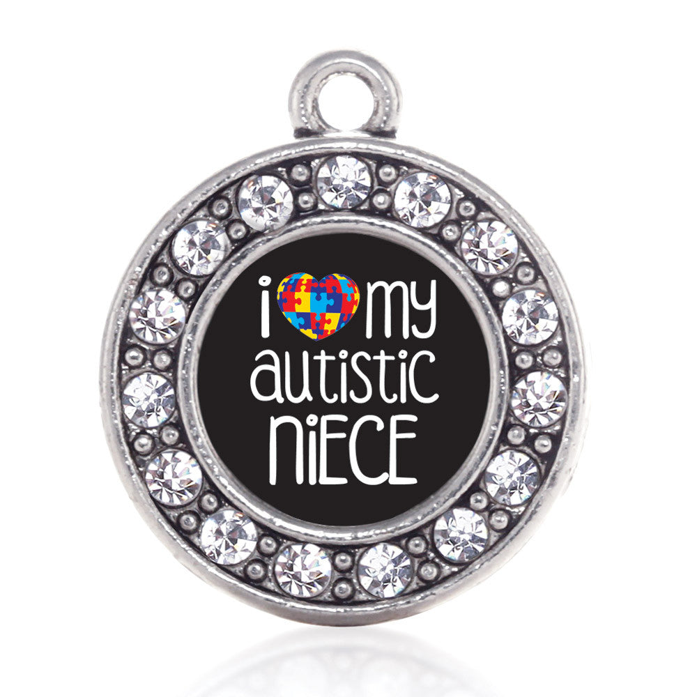 I Love My Autistic Niece  Circle Charm